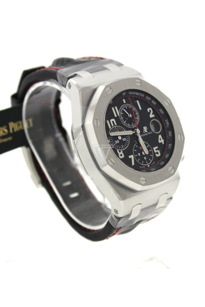Audemars Piguet Royal Oak Offshore Vampire Black Dial Alligator Leather Mens Watch