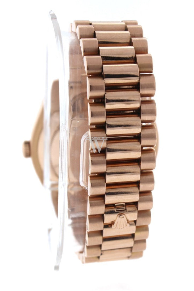 Rolex Day-Date Ii 41Mm Matte Black Arabic Dial Rose Gold President Mens Watch 218235