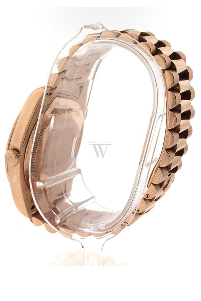 Rolex Day-Date Ii 41Mm Matte Black Arabic Dial Rose Gold President Mens Watch 218235