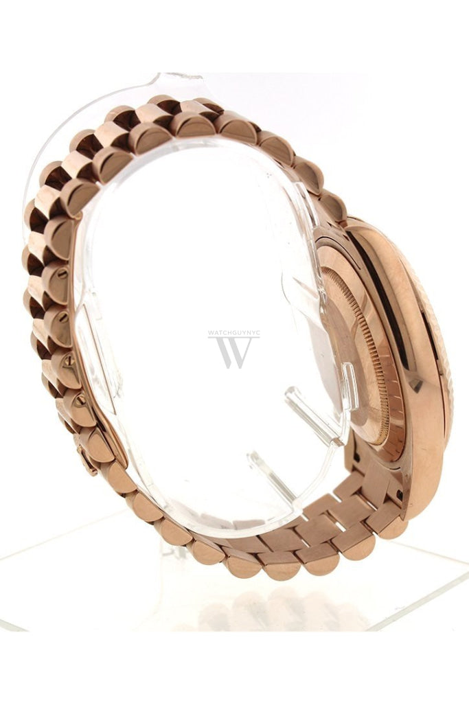 Rolex Day-Date Ii 41Mm Matte Black Arabic Dial Rose Gold President Mens Watch 218235