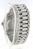Rolex Day-Date 40 Ice Blue Quadrant Motif Dial Dome Bezel Platinum President Automatic Mens Watch