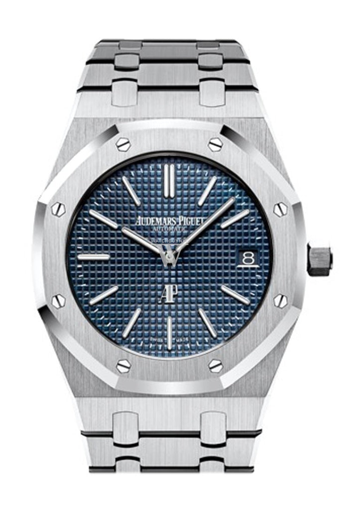 Audemars Piguet Royal Oak 39Mm Blue Dial Extra-Thin Stainless Steel Watch 15202St.oo.1240St.01