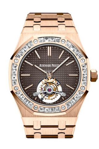 Audemars Piguet Royal Oak 41Mm Brown Dial Pink 18K Pink Gold Mens Watch 26516Or.zz.1220Or.01