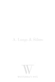 A. Lange & Sohne 1815 Manual Wind 233.032 Watch