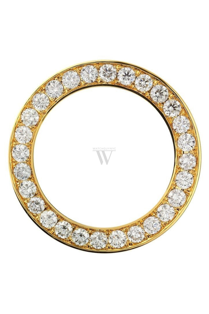 Custom Diamond Bezel Rolex Day-Date / Datejust 41Mm Solid 14K Yellow Gold Si None Custom-Bezel