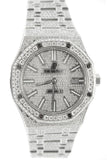 Audemars Piguet 41 Custom Diamonds Steel Men's Watch 15400ST.OO.1220ST.01