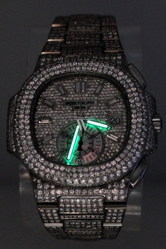 Patek Philippe Nautilus Custom Diamonds Mens Watch 5980/1A-019- Price Request Only Watches