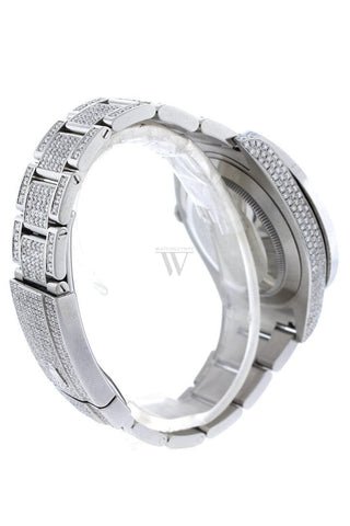 Rolex Custom Datejust Ii 41 Diamond Dial Bezel Mens Watch Custom Watches