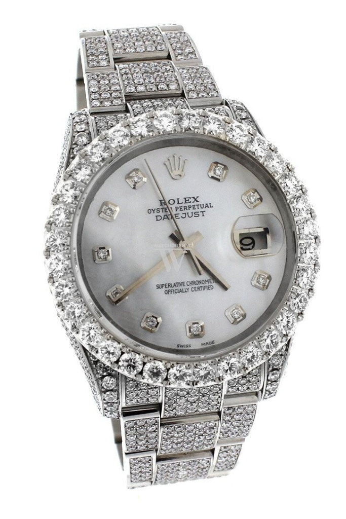 Rolex Datejust 36Mm Custom Diamonds Mens Watch 116200 Watches