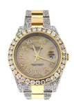 Rolex Datejust II 41 Roman Dial Custom Diamonds Mens Watch 116333