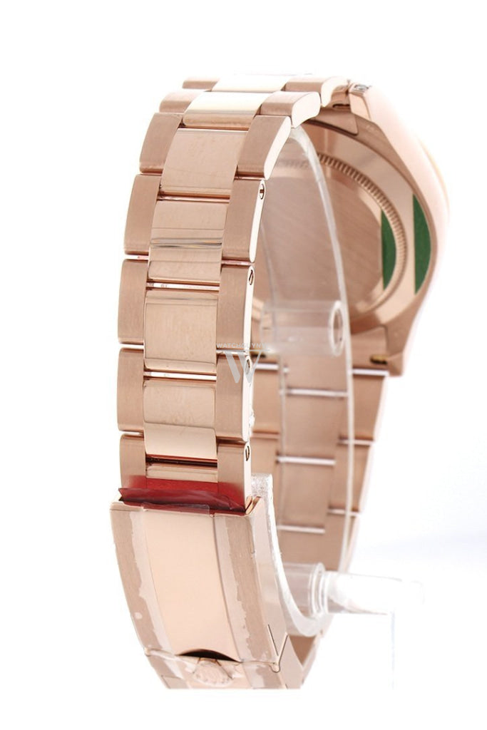 Custom Diamond Rolex Cosmograph Daytona Rainbow Colored Baguette Bezel Rose Gold Oyster Mens Watch