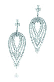 18K White Gold Vs Pave Diamond 19.61Ct Earrings Fine Jewelry