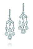 18K White Gold Vs Pave Diamond 9.72Ct Earrings Fine Jewelry