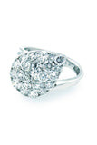 18K White Gold Vs Diamond 2.22Ct Ring Fine Jewelry
