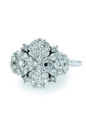 18K White Gold Vs Diamond 1.30Ct Ring Fine Jewelry