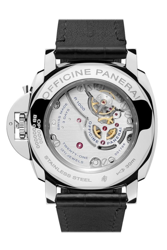 Panerai Luminor Due 3 Days Acciaio - 42Mm Black Dial Mens Watch Pam00676