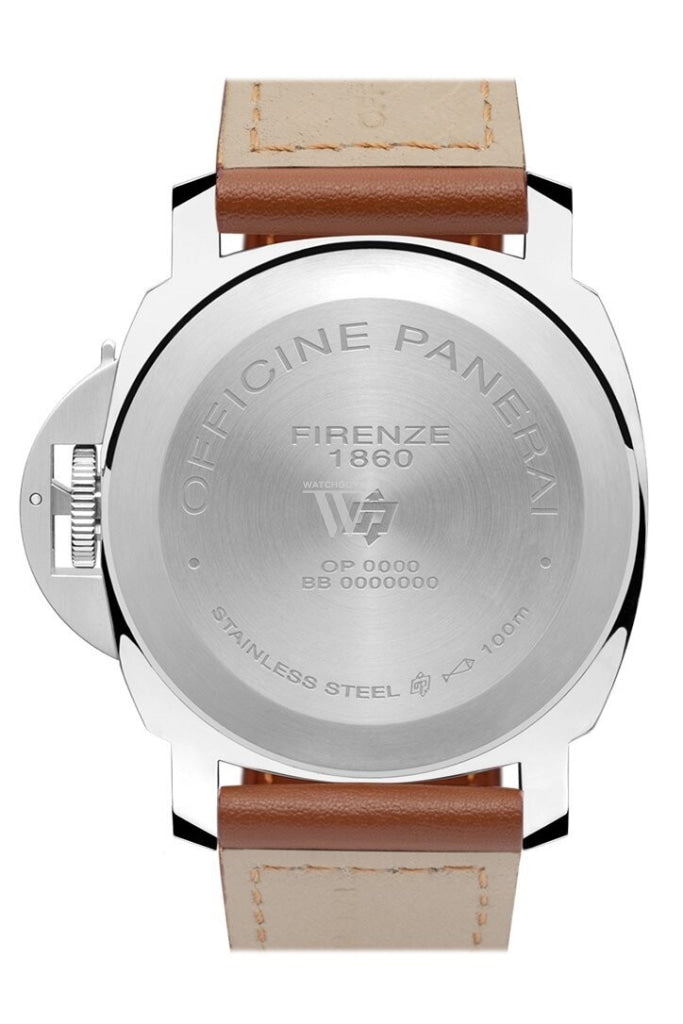 Panerai Luminor Marina Logo Acciaio 44Mm Brown Dial Mens Watch Pam00632
