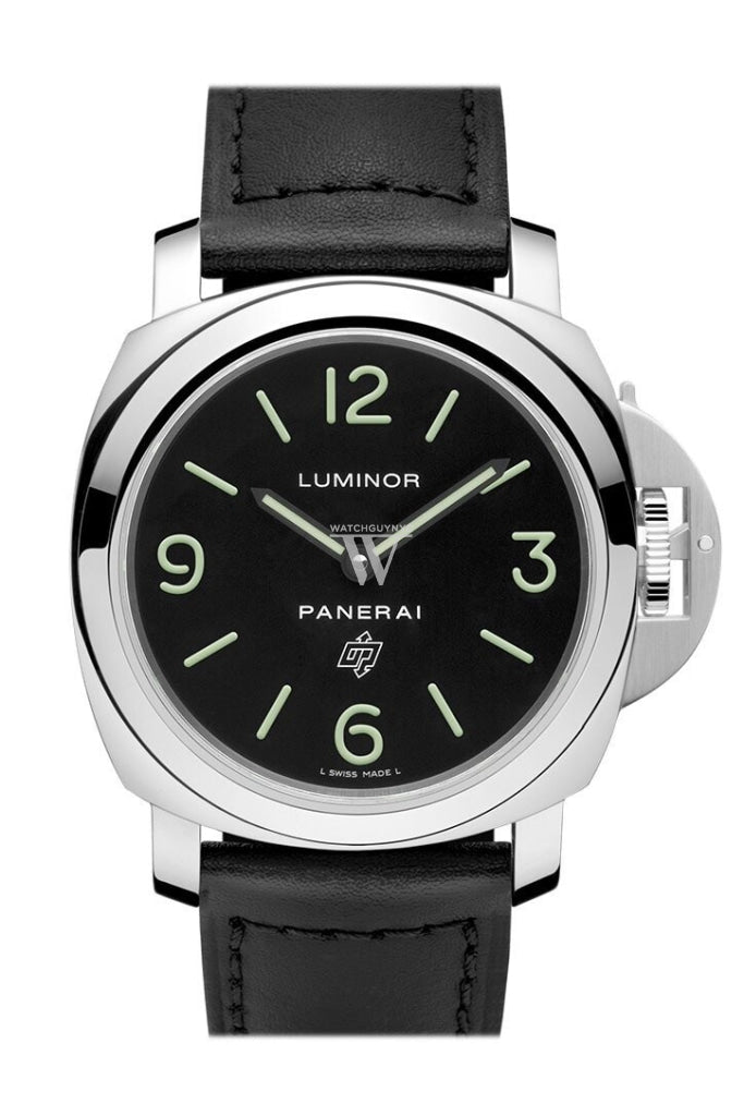 Panerai Luminor Base Logo Acciaio 44Mm Black Dial Mens Watch Pam01000