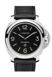 Panerai Luminor Base Logo Acciaio 44mm Black Dial Men's Watch Pam01000