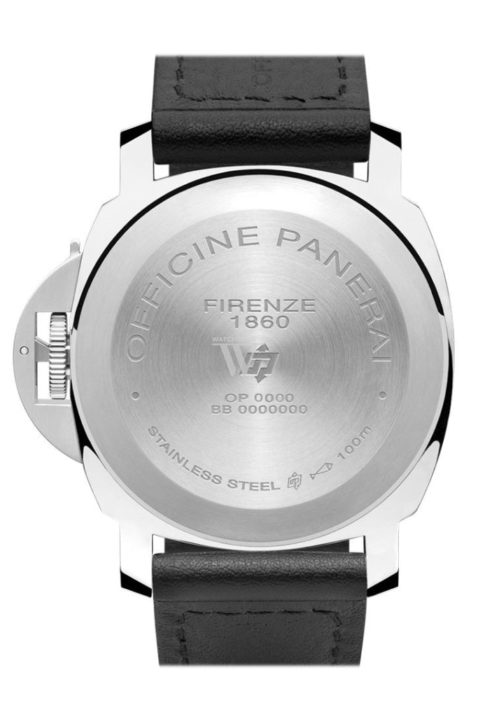 Panerai Luminor Base Logo Acciaio 44Mm Black Dial Mens Watch Pam01000