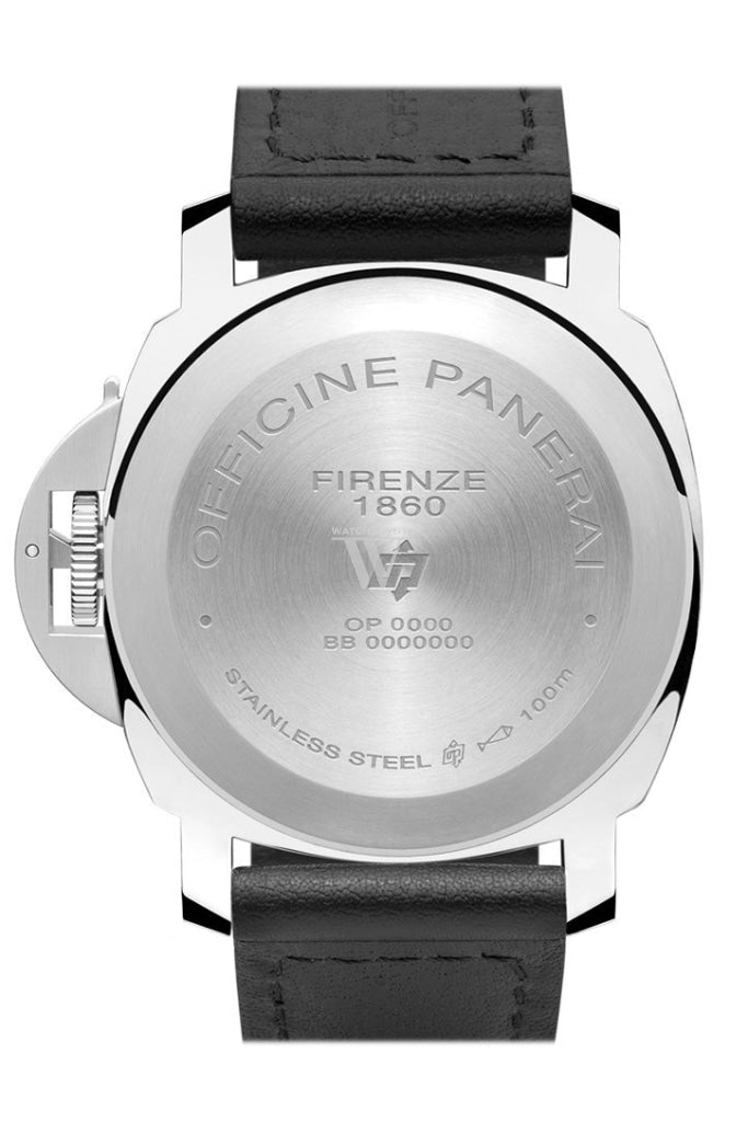 Panerai Luminor Marina Logo Acciaio 44Mm Black Dial Mens Watch Pam00631