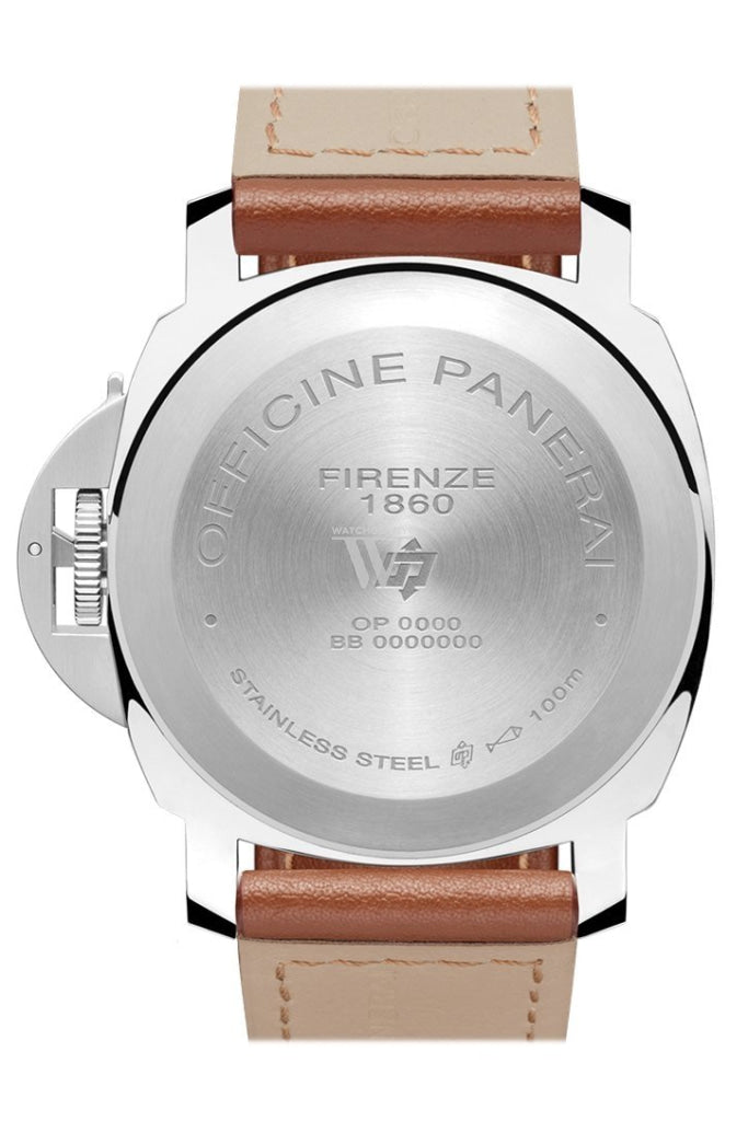 Panerai Luminor Marina Logo Acciaio 44Mm Black Dial Mens Watch Pam01005