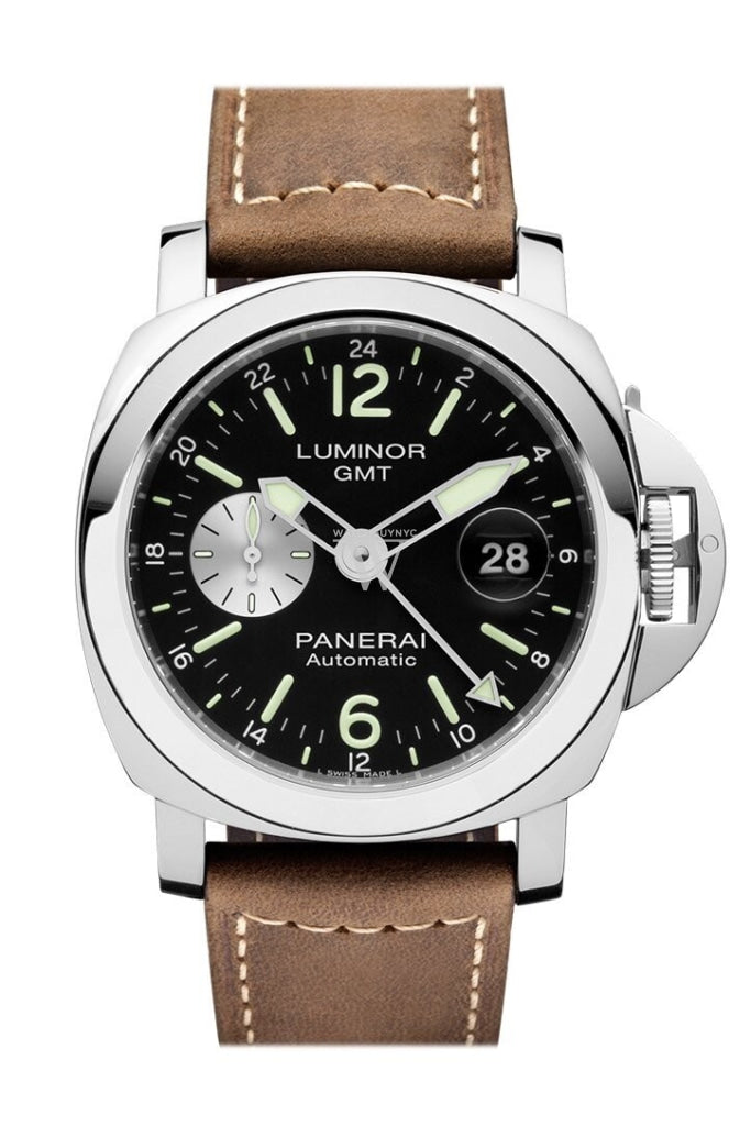 Panerai Luminor Gmt Automatic Acciaio 44Mm Black Dial Mens Watch Pam01088