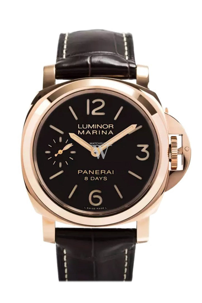 Panerai Luminor Marina Brown Dial 18Kt Rose Gold 44Mm Mens Watch Pam00511