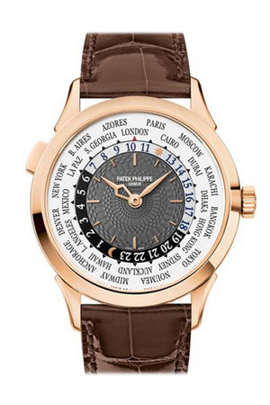 Patek Philippe Complications Automatic World Time 18Kt Rose Gold Mens Watch 5230R-001