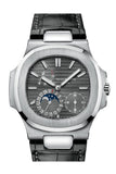 Patek Philippe Nautilus Automatic Moonphase Slate Grey Dial Mens Watch 5712G-001