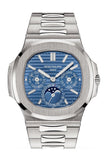 Patek Philippe Nautilus 40mmBlue Dial White Gold Watch Men's Watch 5740/1G-001