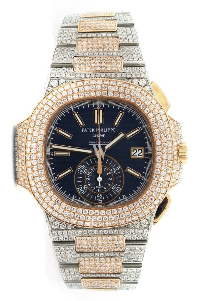 Patek Philippe Nautilus Custom Diamonds 5980/1Ar-001 Blue / None Watches