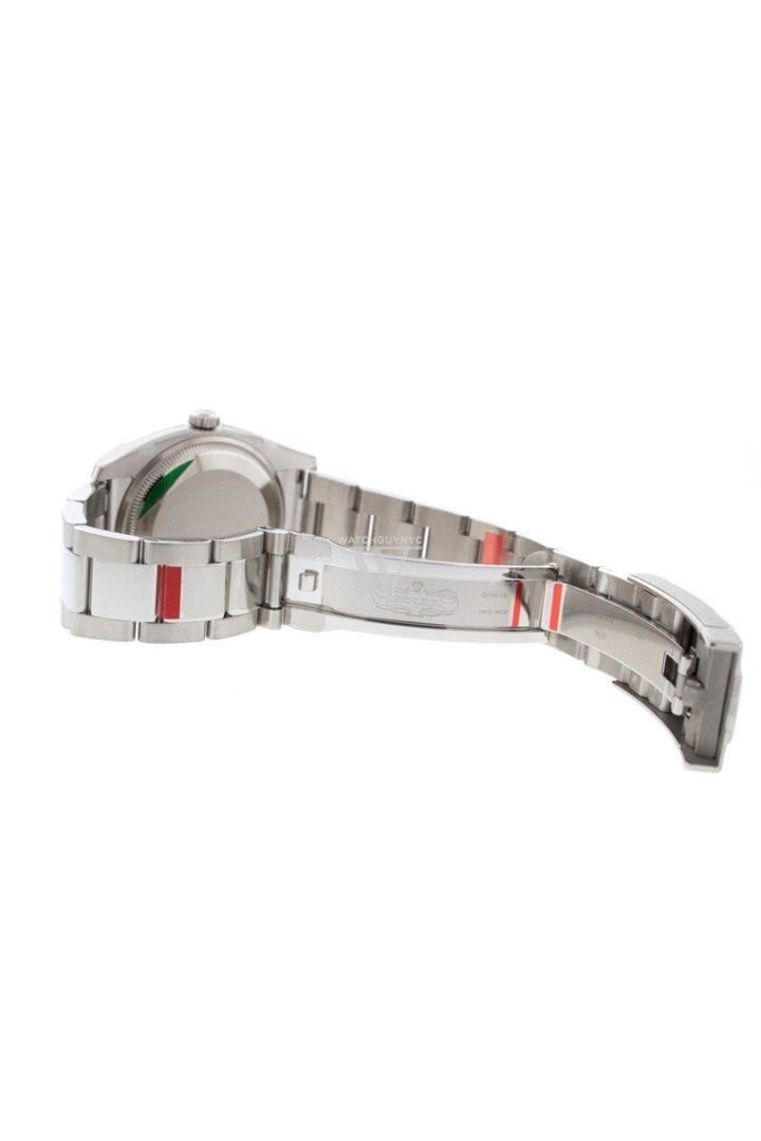 Rolex Date 34 Pink Dial Steel White Gold Watch 115234