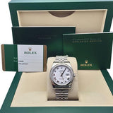 Rolex Datejust 36 White Roman Dial Jubilee Mens Watch 116200