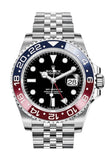 Rolex GMT Master II Black Dial Jubilee Bracelet Men's Watch 126710BLRO 126710
