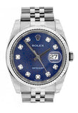 ROLEX Datejust 36 Blue Jubilee Diamonds Dial Jubilee Watch 116234