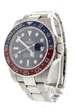 Rolex Gmt Master Ii Blue Dial 18Kt White Gold Oyster Bracelet Mens Watch 116719Blro