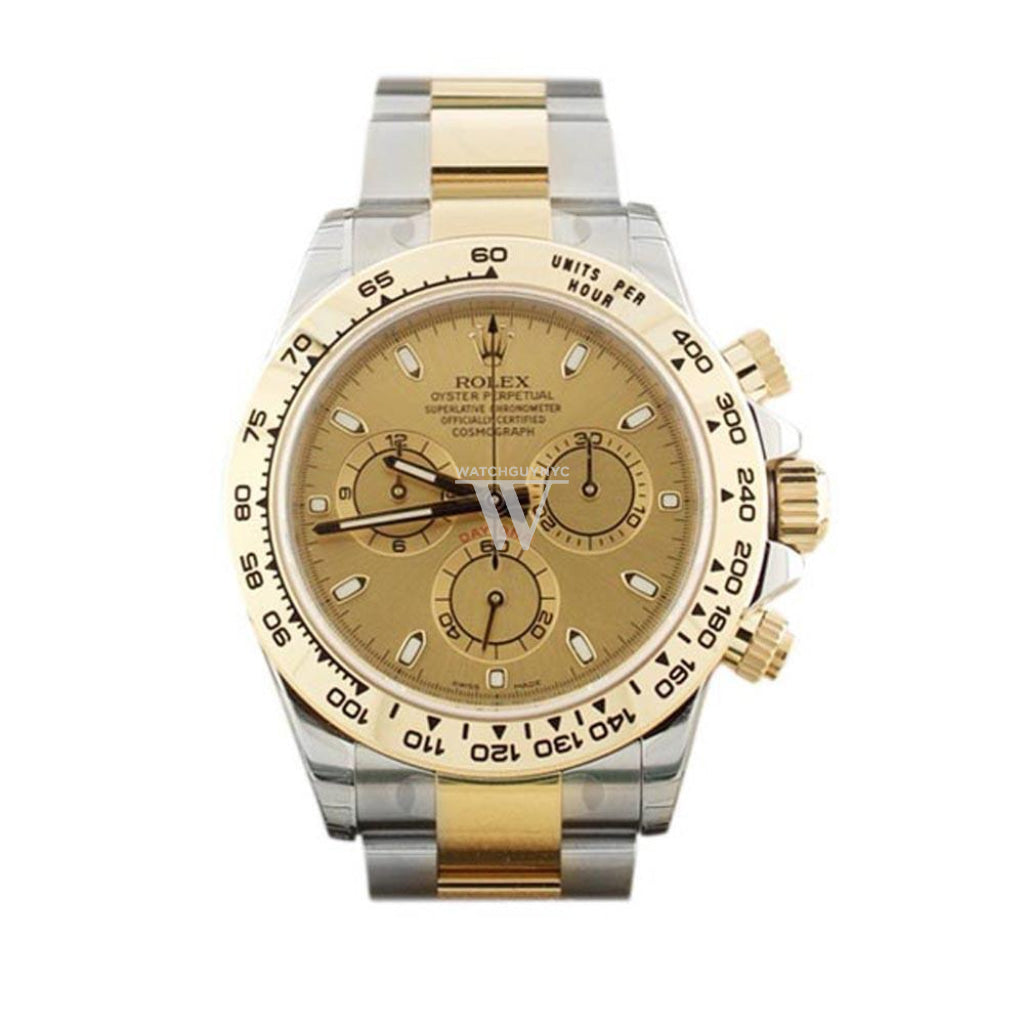 Rolex Cosmograph Daytona Champagne Dial Stainless Steel And Gold Mens Watch 116503