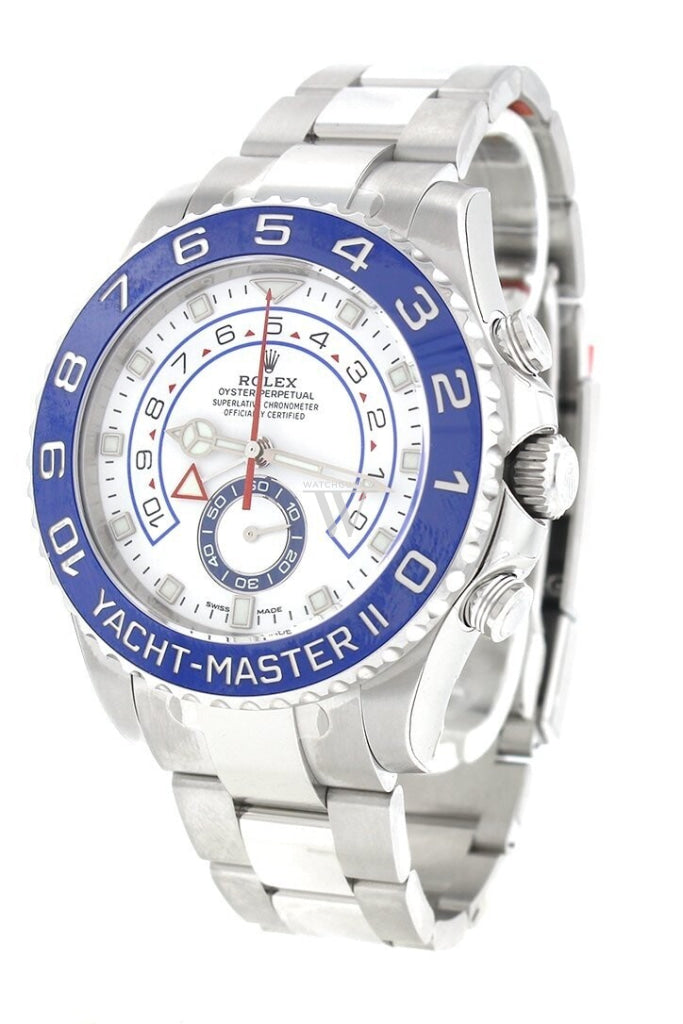 Rolex Yacht-Master Ii 44 White Dial Stainless Steel Mens Watch 116680
