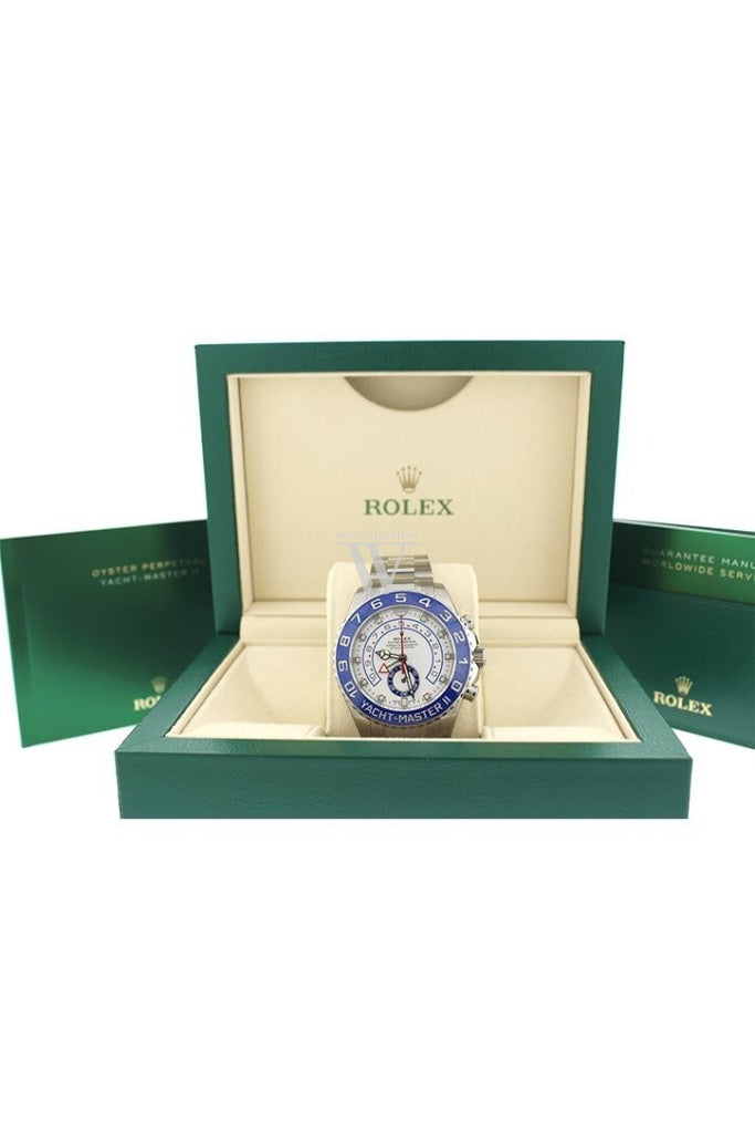 Rolex Yacht-Master Ii 44 White Dial Stainless Steel Mens Watch 116680
