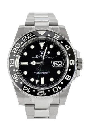 ROLEX GMT-Master II 40 Black Dial Stainless Steel Men's Watch 116710LN 116710