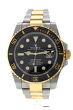 Rolex Submariner Date 40 Black Dial 18K Yellow Gold And Steel Mens Watch 116613 / None