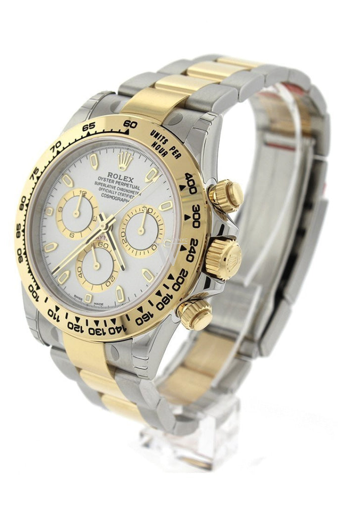 Rolex Cosmograph Daytona White Dial Stainless Steel And Gold Mens Watch 116503