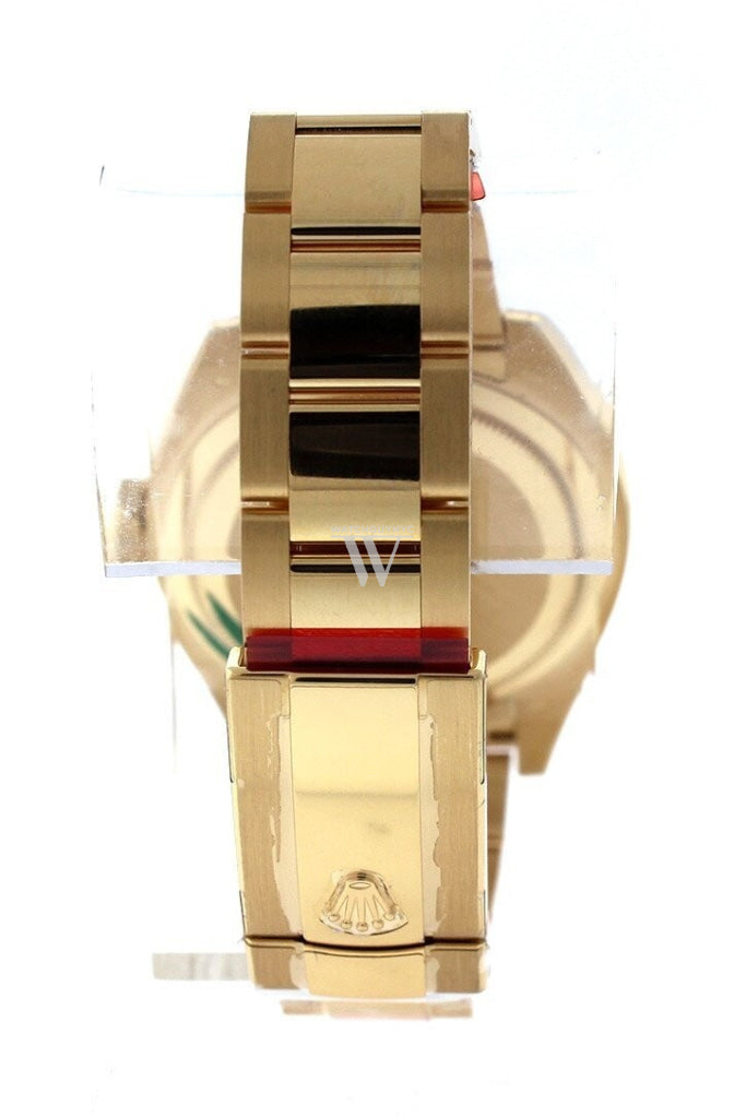 Rolex Sky-Dweller 42 Silver Roman Dial Yellow Gold Mens Watch 326938