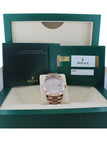Rolex Day-Date 40 Sundust 10 Baguette-Cut Fluted Dial Diamond Bezel 18K Everose Gold President