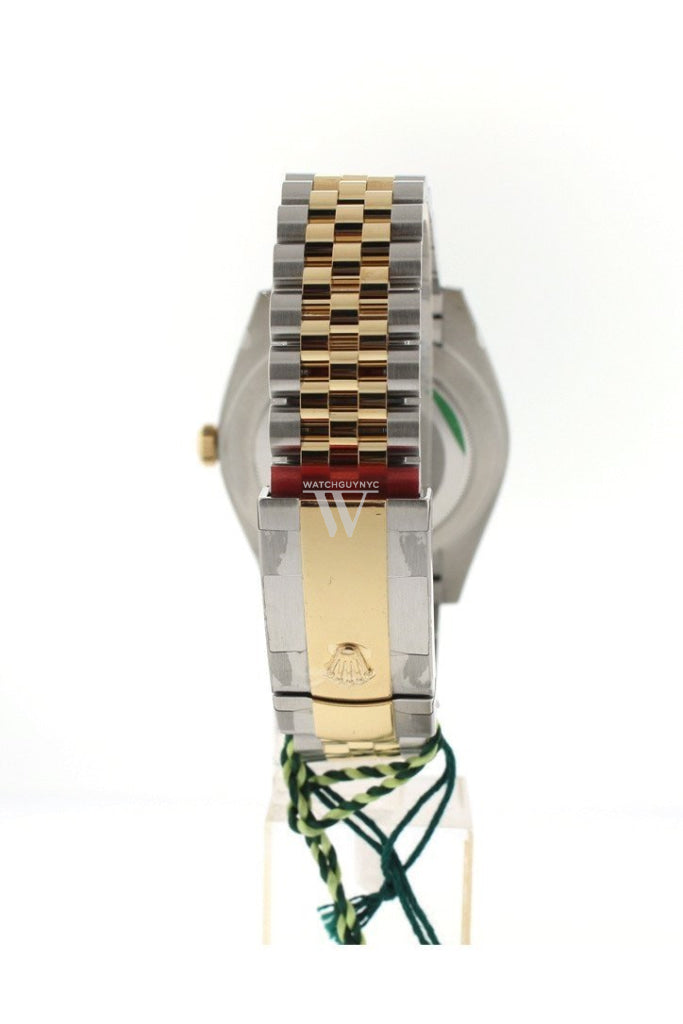 Rolex Datejust 41 Slate Roman Dial Fluted Bezel 18K Yellow Gold Jubilee Mens Watch 126333