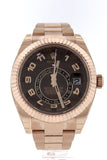 Rolex Sky-Dweller 42 Chocolate Dial Rose Gold Mens Watch 326935