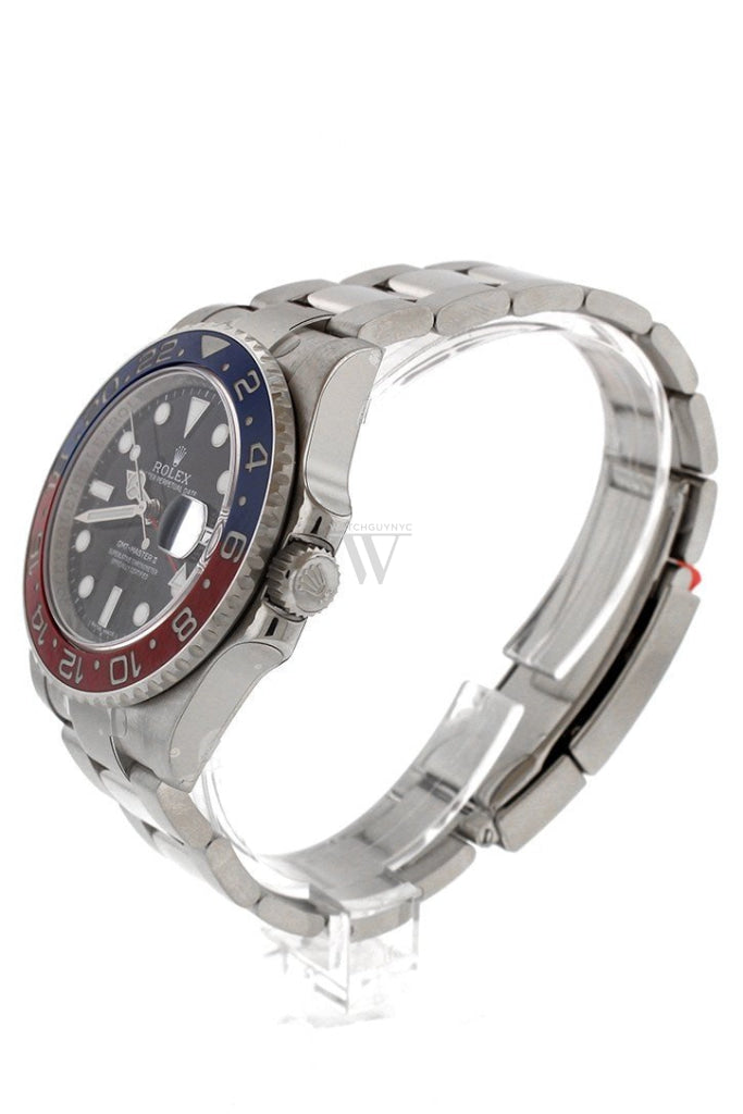 Rolex Gmt-Master Ii Black Dial Blue And Red Bezel Watch 116719