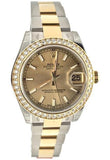 Rolex Datejust 31 Champagne Dial 18K Yellow Gold Ladies Watch 178383 / None