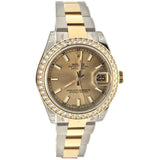 Rolex Datejust 31 Champagne Dial 18K Yellow Gold Ladies Watch 178383